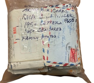 WWII Army Air Corps 460th Fighter Squadron, 5th Air Force Letters & Photos Group