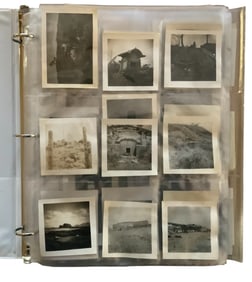 WWII-Post War Named Army Large Photo & Negatives Group Okinawa Crashed Planes, Japs