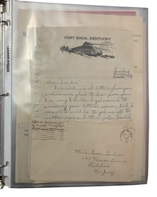 WWII Era Army Named Tank Destroyer Censored Letters Group