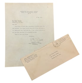 WWII 1945 Army 38th Infantry Division MG Chase Signed Letter