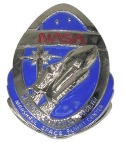 Vintage NASA Marshall Space Flight Center Michour Assembly Facility Badge