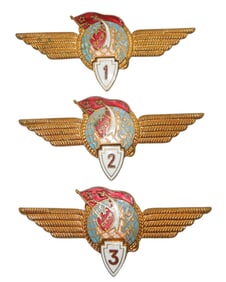 1980s Full Set Russian Soviet Cosmonaut Badges 1st - 3rd Class