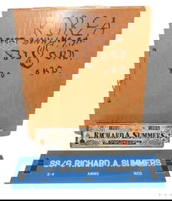 Lot 1960s Korea US Army Ordnance Corps Scrapbook Album & Desk Plates