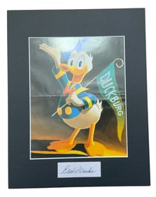 Disney Donald Duck Sixty Years Quacking Matted Animator Cartoonist Signed Print Carl Barks #9