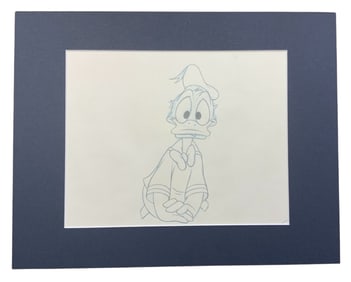Disney Donald Duck Party Matted Pencil Concept Color Sketch Animator Carl Barks #8