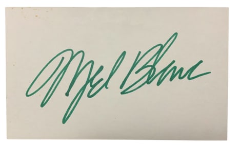 Mel Blanc Cartoon Voice Actor Signed Autographed Card Bugs Bunny Daffy Duck