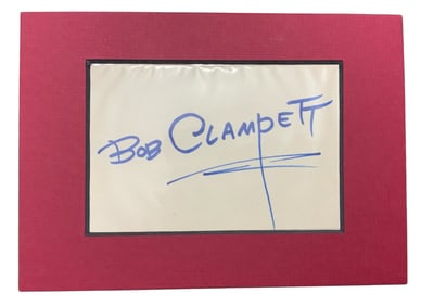 Animator Bob Clampett Signed Matted Card Warner Bros Tweety Bird Porky Pig Bugs Bunny