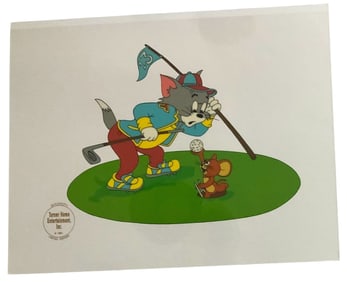1991 Tom & Jerry Golf “Hole In One?” Limited Edition Serigraph