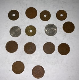 Foreign Coins Lot (14) Japan