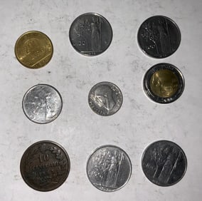 Foreign Coins Lot Italy 1863-1998