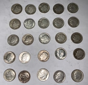 Roosevelt Silver Dime Lot (25) #3