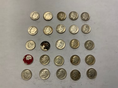 Roosevelt Silver Dime Lot (25) #7