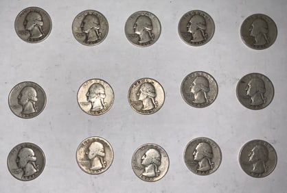 Washington Silver Quarters Lot (15) #2