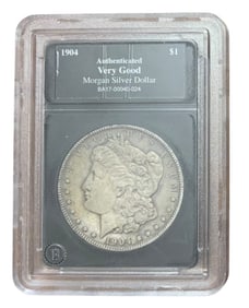 1904 Morgan Silver Dollar Certified Bradford Exchange