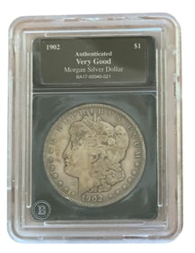 1902 Morgan Silver Dollar Certified Bradford Exchange