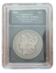 1896 Morgan Silver Dollar Certified Bradford Exchange