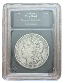 1879 Morgan Silver Dollar Certified Bradford Exchange