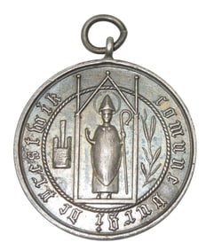 WWI RAF British Prestwick Silver Tribute Medal Engraved With Name