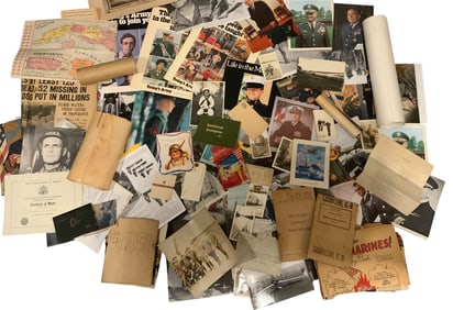 Ephemera, Books, Photos, Cards, Recruitment Materials, plus more Large Bonanza Lot #1