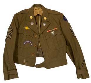 WWII Era Army Air Corp Air Transport Command ATC 1st Sergeant Ike Jacket Uniform