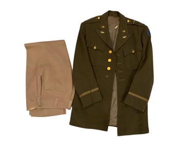 WWII 12th Army Air Force AAF 1st Lt Named Jacket & Pants 320 BG, 444th BS