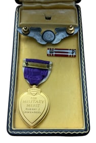 WWII Army Air Force KIA 306th BG, 367th BS, 8th Air Force Purple Heart & Paper Group
