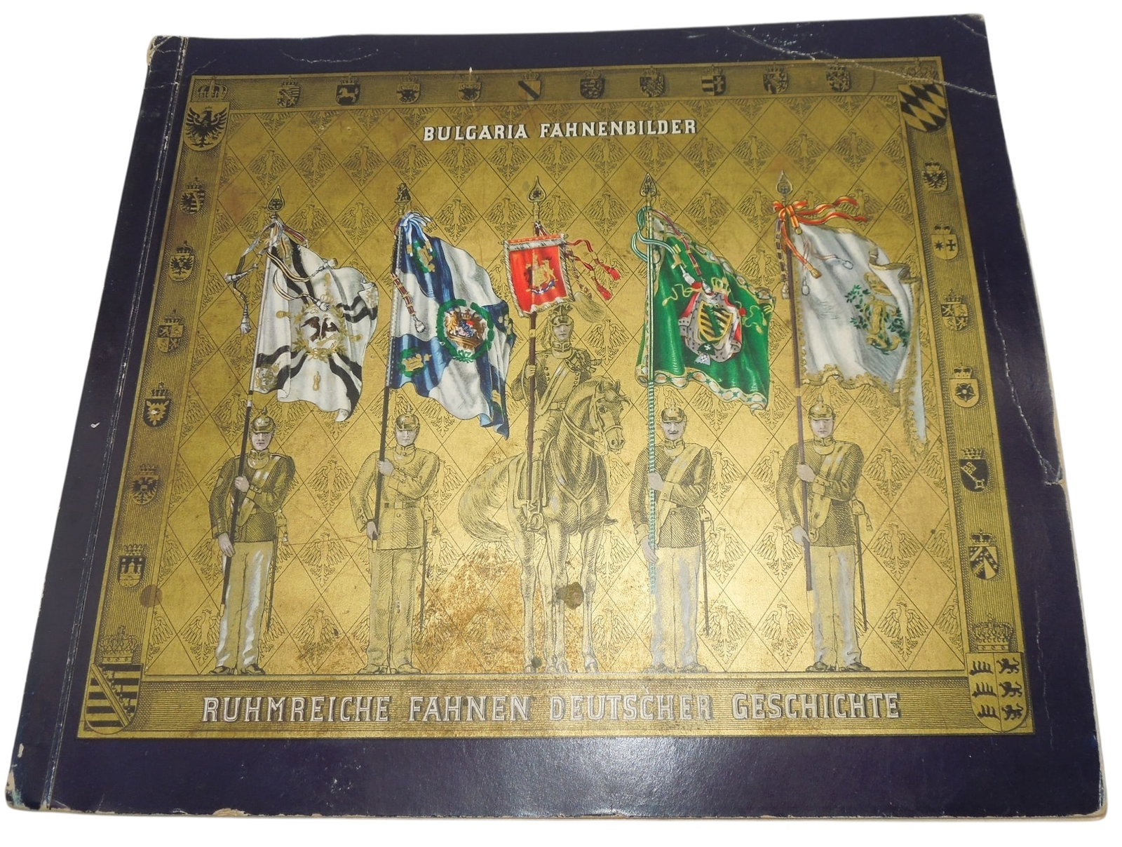 WWI Book of Bulgarian & German Flags Tobacco Cards (1 of 13)