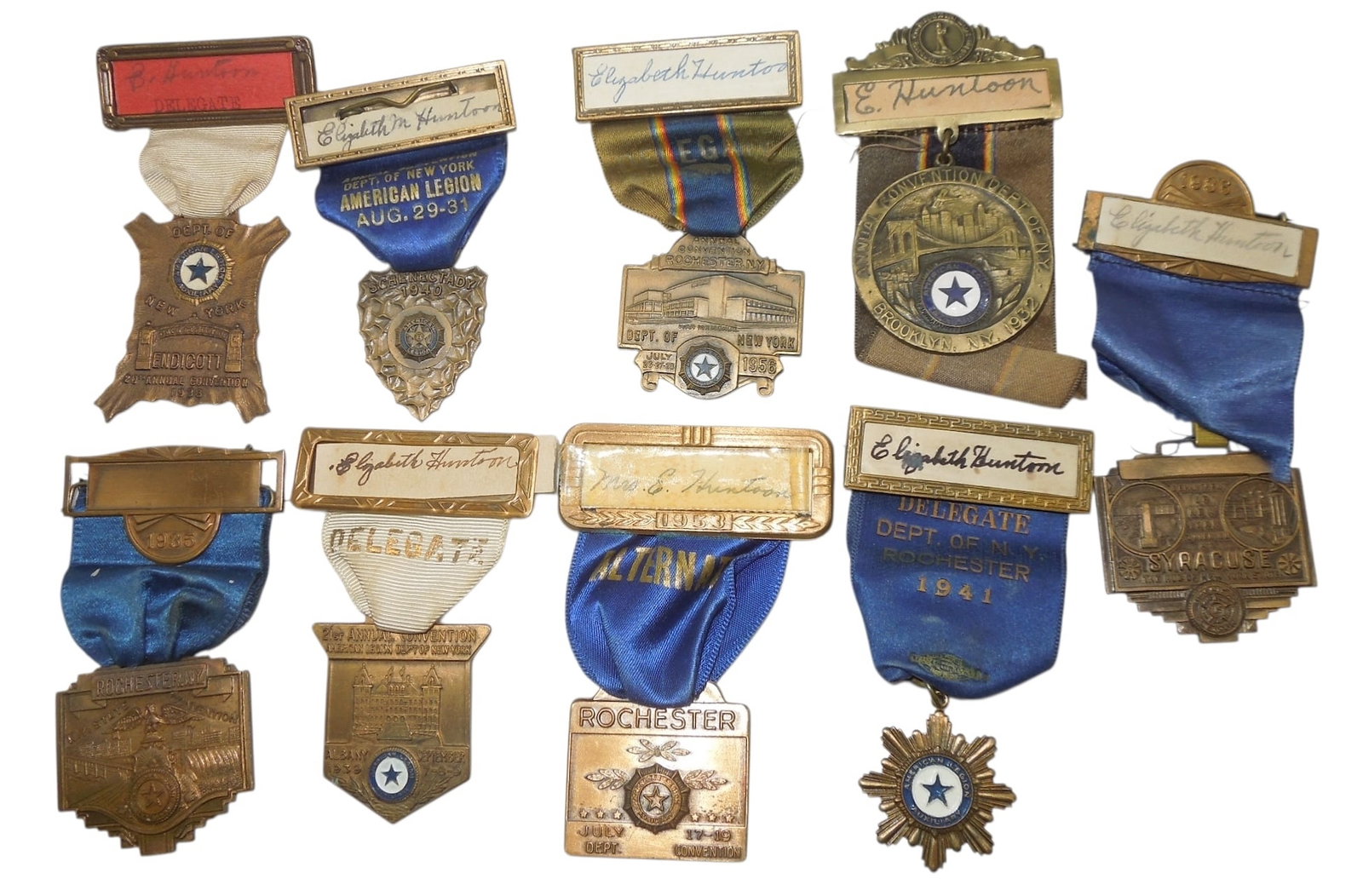 1920s-40s American Legion Veterans Convention Medals To Woman (1 of 6)
