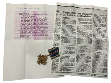 US Navy Named DFC Distinguished Flying Cross Medical Corps Flight Surgeon Commander