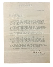 WWII 1945 Pacific Named Killed In Action (KIA) Chaplain Letter