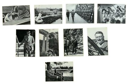 German Nazi Adolf Hitler Photo Cigarette Cards Lot (9) Gruppe 62
