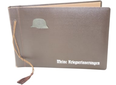 WWII Empty German Military My War Memories Photo Album Scrapbook