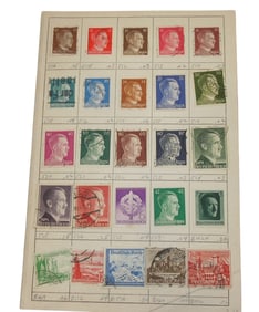 Book of WWII German & Hitler Stamps