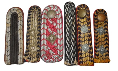 WWII German Fire & Police Military Uniform Shoulder Boards