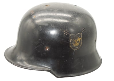 WWII German Police Officer Double Decal Helmet & Liner