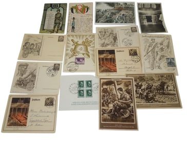 WWI - WWII German Military Correspondence & Postcards Lot