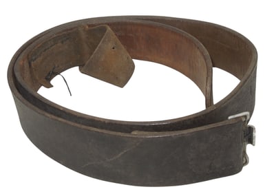 WWII German Heer Army Military Leather Unit Marked Uniform Belt