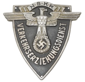 German WWII NSKK Traffic Control Service Sleeve Eagle Badge