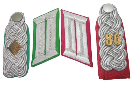 WWII German Lt. Colonel Oberst Jager Shoulder Boards & Tabs