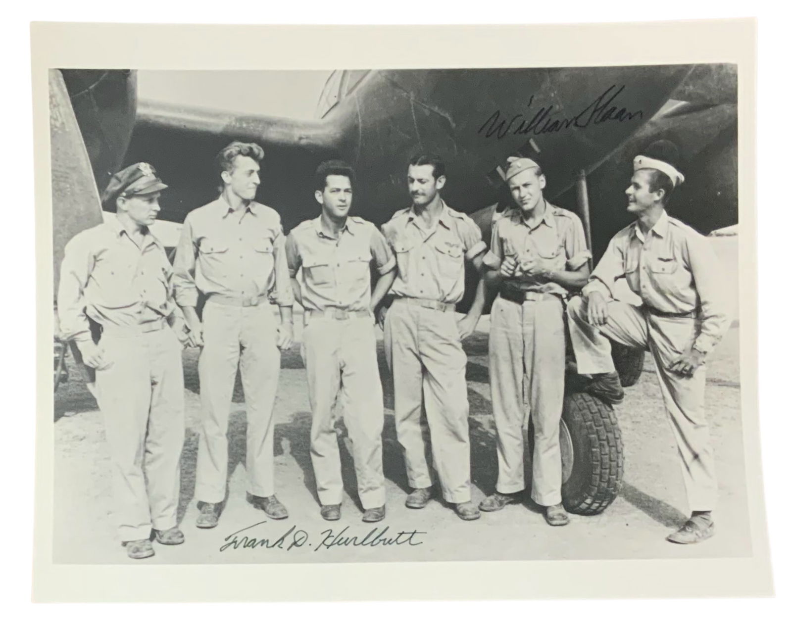 WWII Aces Pilots Hurlbut & Sloan 82nd Fighter Group 15th Air Force Signed Photo (1 of 4)