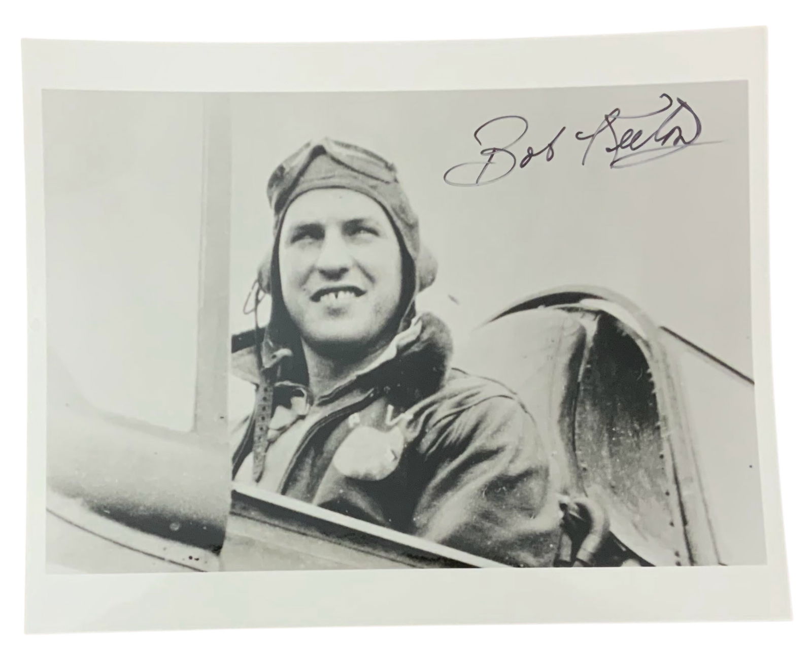 WWII Pilot AVG Flying Tigers Robert Buster Keeton Signed Photo (1 of 3)