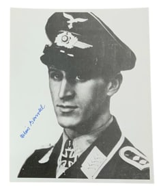 WWII German Stuka Pilot Alois Berndl Knights Cross Signed Photo