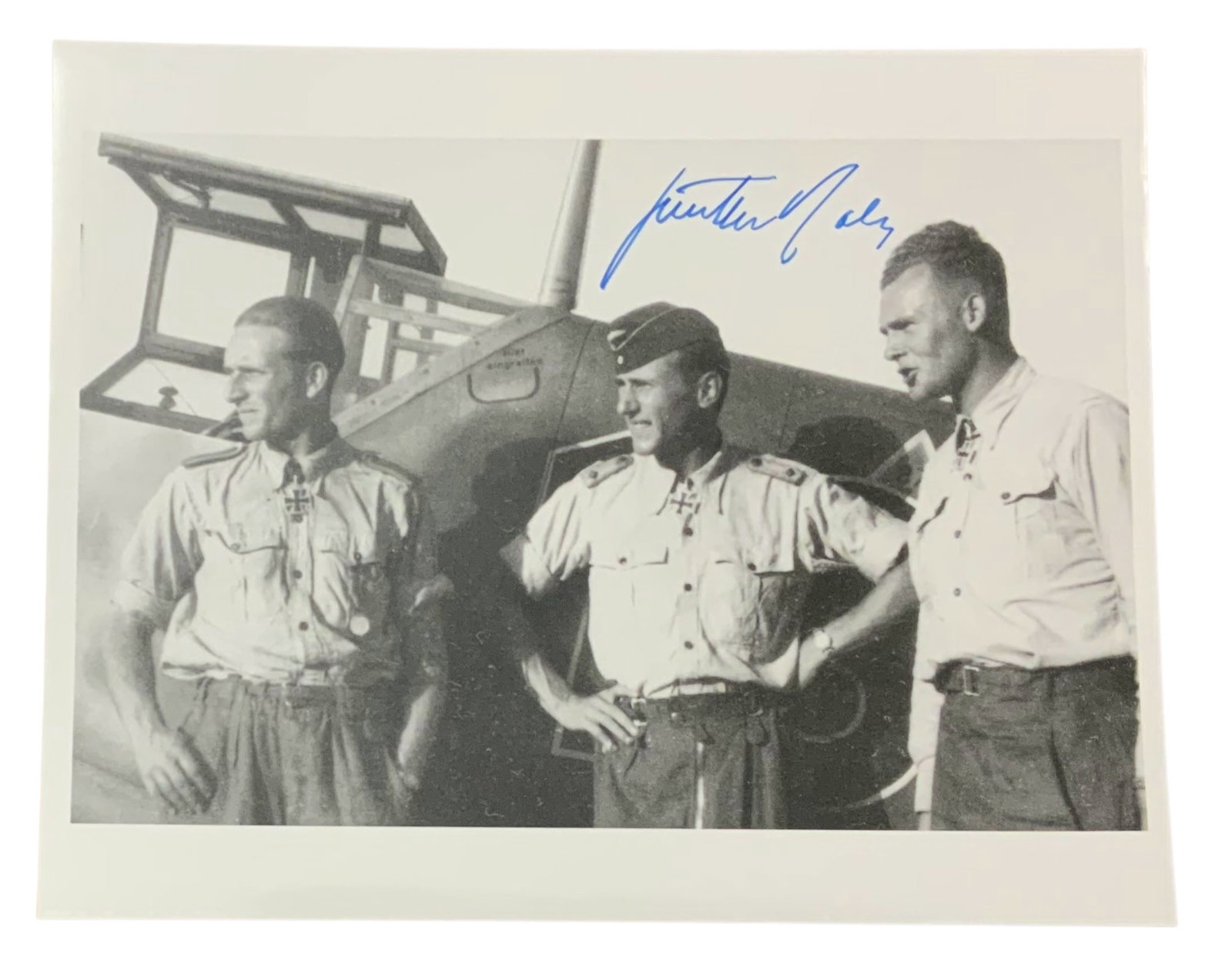WWII German Luftwaffe Fighter Pilot Gunther Rall Knight’s Cross Signed Photo (1 of 3)