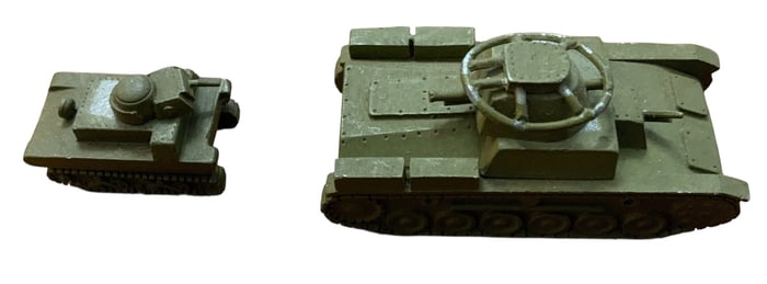 1940s WWII Era Authenticast / Comet Japanese Japan Armored Tanks Metal Lot (2)