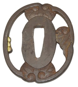 Pre WWII Japanese Samurai Sword Tsuba