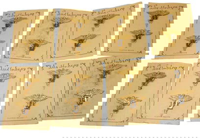 Lot WWII US Army Dental Corps Officer Luxenberg Made Pins on Cards