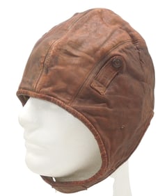 Pre WWII US Navy Aviator Flight Helmet Marked USN