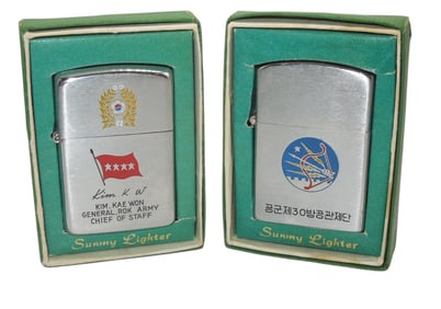 1960s South Korean Air Force & Army General Presentation Lighters