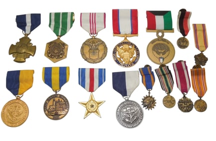 Lot US Military Medals Navy Cross Silver Star DSM Vietnam Navy