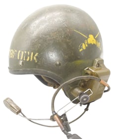 Vietnam War Named & Marked US Army Armored Tank Commander Helmet